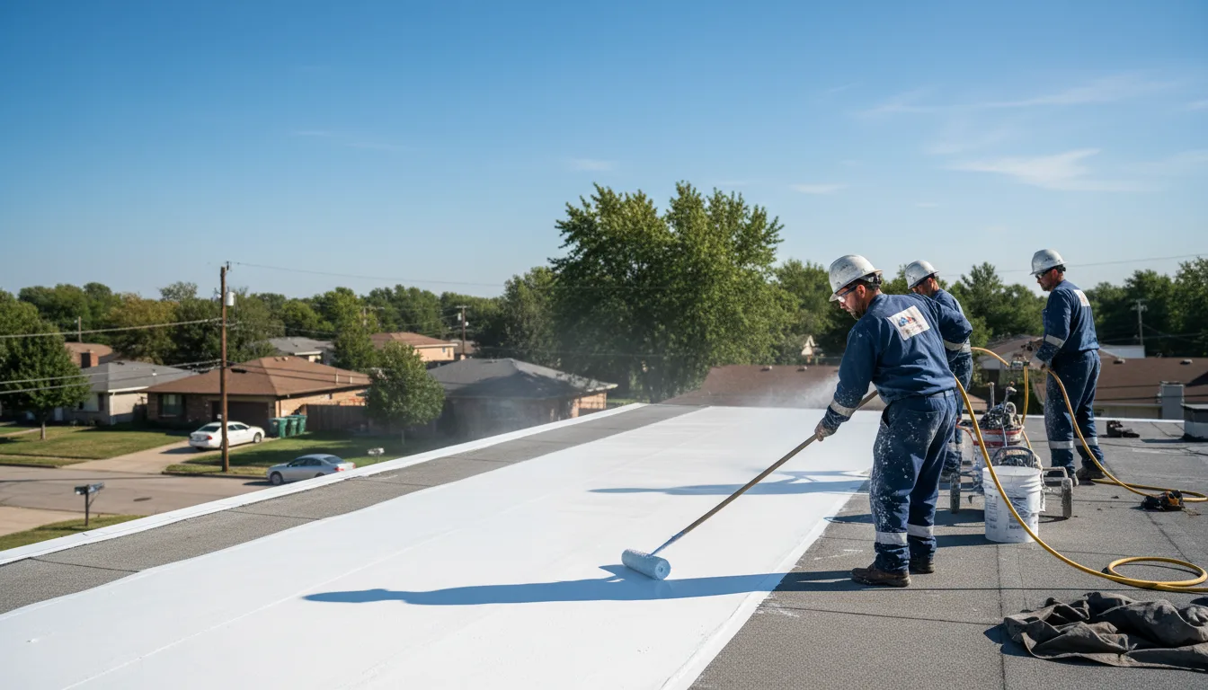 Commercial roof coating in Okemah, OK near me